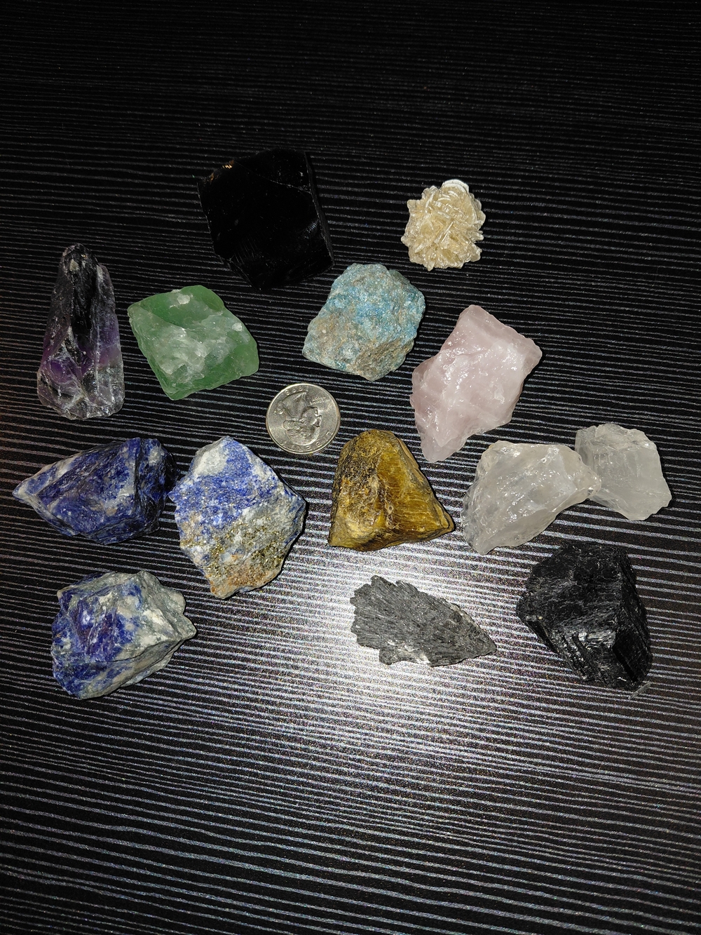 Nice Collection Of 14 RAW CRYSTALS